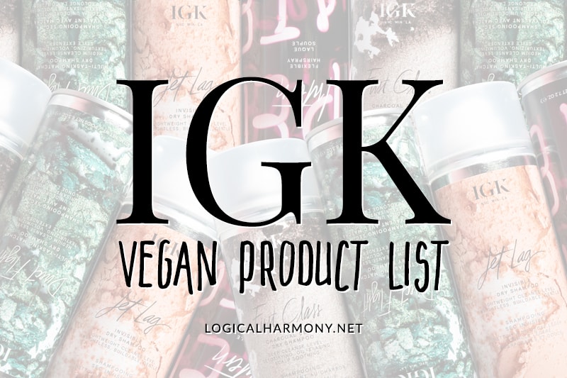 IGK Vegan Product List