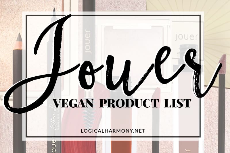 Jouer Vegan Products List